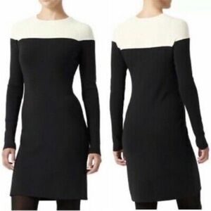EUC Derek Lam IOC X Athleta Crosby Black and Cream Long Sleeve Dress size Med